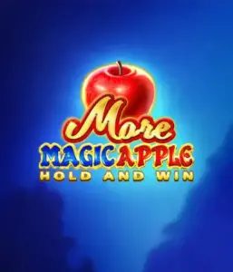 Enter the magical realm of More Magic Apple Hold and Win Slot by 3 Oaks Gaming, highlighting a shimmering red apple on a deep blue background. This graphic portrays the game's theme of enchantment and wonder. Ideal for lovers of magical themes, the vibrant color scheme and enticing design ensure it captures attention. 